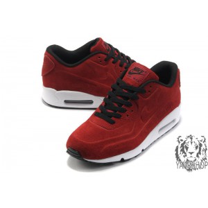 Nike Air Max 90 VT Red красного цвета замшевые